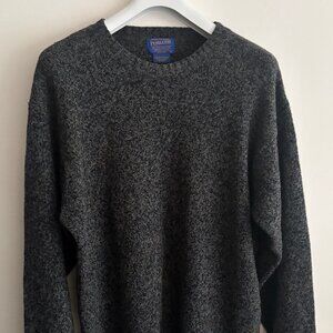 Pendleton Shetland Wool Flecked Crewneck Sweater- Large -XL